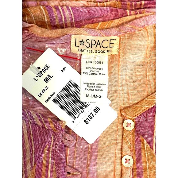 L*space Casia Maxi Dress - Pastel Combo - size M/L - Picture 14 of 14